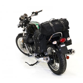 Canvas Seitentasche + Guzzi V7 DX Rahmen