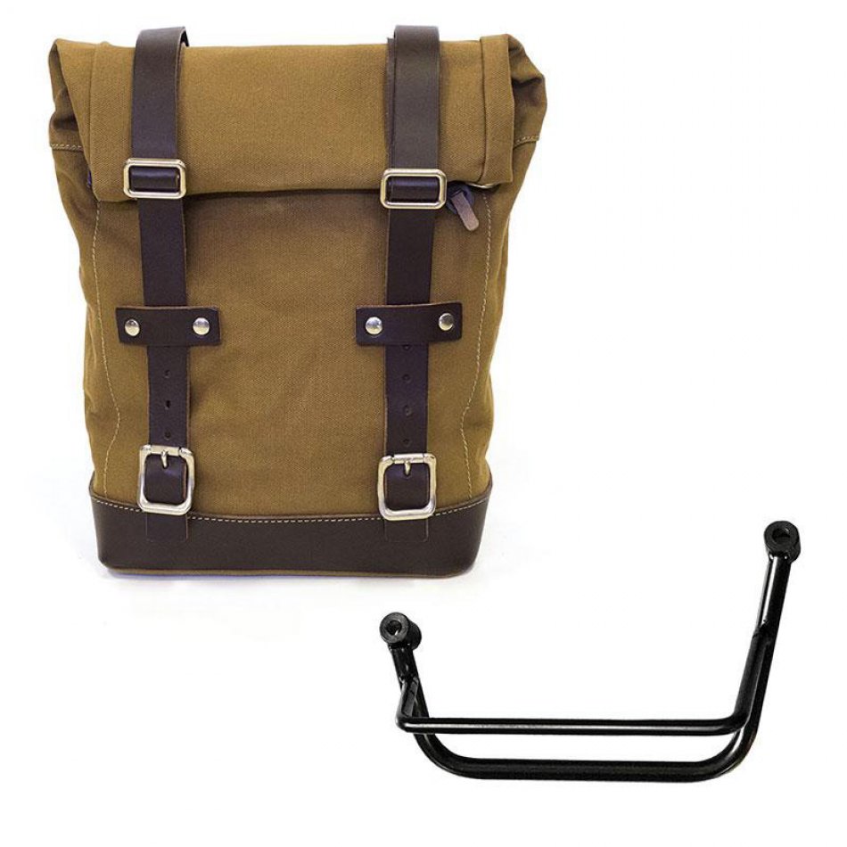 Seitentasche Canvas + Guzzi V85 TT Hilfsrahmen