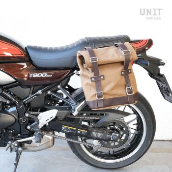 Canvas-Seitentasche + Kawasaki Z900RS linker-Rahmen