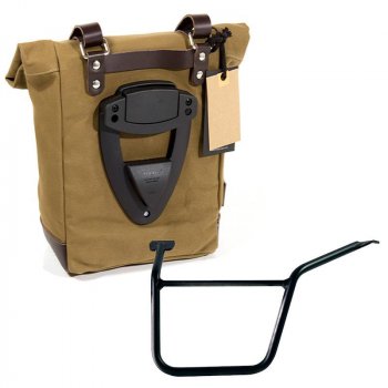 Seitenkoffer Canvas + Pan America 1250 Hilfsrahmen links