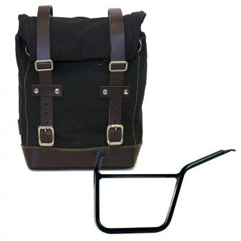 Seitenkoffer Canvas + Pan America 1250 Hilfsrahmen links