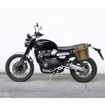 Canvas-Seitentasche + Scrambler 1200 XC_XE linker-Rahmen