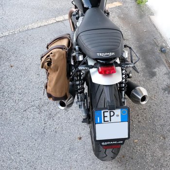 Canvas-Seitentasche + Speed Twin linker-Rahmen