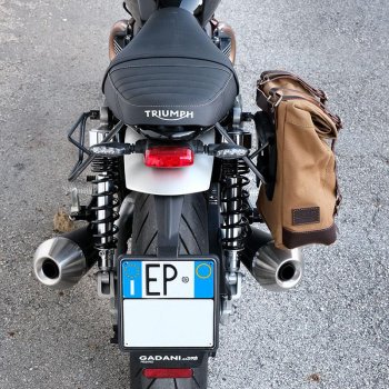 Canvas Seitentasche + Triumph Speed Twin DX Rahmen