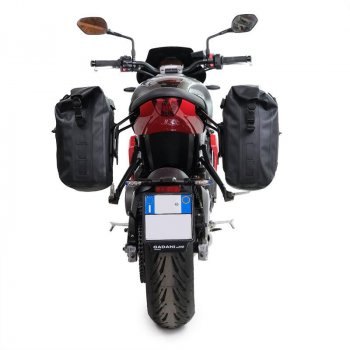 Seitenkoffer Canvas + rechter Hilfsrahmen Triumph Trident 660