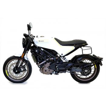 Seitentasche aus Spaltleder + husqvarna 401 Rahmen