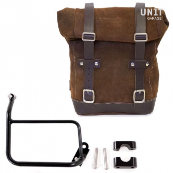 Seitentasche aus Spaltleder + R1200 GS Rahmen