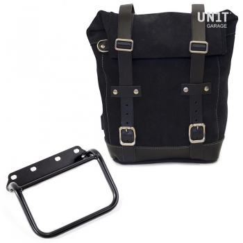 Seitentasche aus Spaltleder + Rahmen R80 G / S