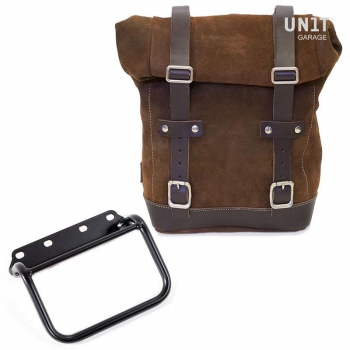 Seitentasche aus Spaltleder + Rahmen R80 G / S