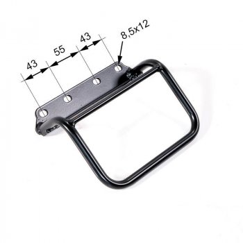 Seitentasche aus Spaltleder + Rahmen R80 G / S