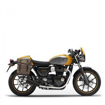 Seitentasche aus Spaltleder + Triumph Street 900 DX Rahmen (2017<)