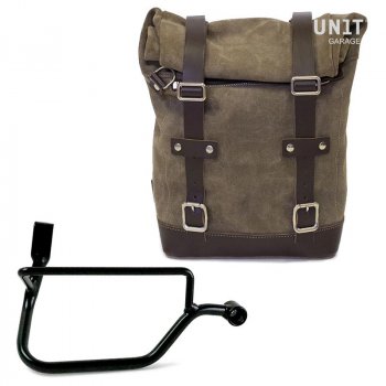 Seitentasche aus Spaltleder + Triumph DX Rahmen Street Twin 900 (2016 Bis heute)