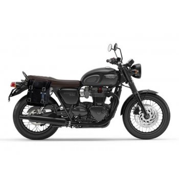 Seitentasche aus Spaltleder + Triumph T100-T120 DX Rahmen (2017<)