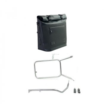 Zwei Khali Seitentaschen aus TPU 35L - 45L mit nineT Rahmen