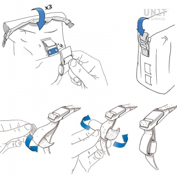 Canvas-Seitentasche + Rahmen der NineT-Serie