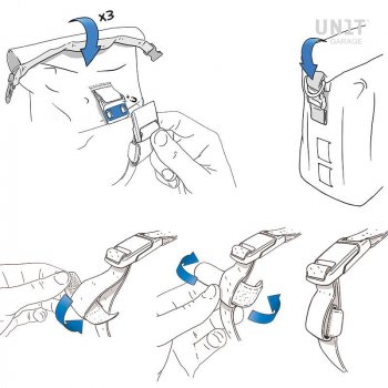 Canvas-Seitentasche + Rahmen der NineT-Serie