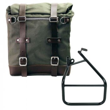 Seitentasche Canvas + Linker Rahmen Sportster S 1250