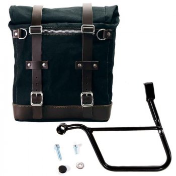 Seitenkoffer Scram in Canvas 22L-30L + linker Hilfsrahmen Triumph Street 900 Serie (2017 bis jetzt)