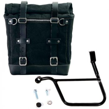 Seitenkoffer Scram in Canvas 22L-30L + linker Hilfsrahmen Triumph Street 900 Serie (2017 bis jetzt)