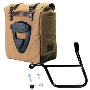 Seitenkoffer Scram in Canvas 22L-30L + linker Hilfsrahmen Triumph Street 900 Serie (2017 bis jetzt)