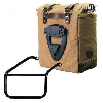 Seitentasche Canvas + rechter Hilfsrahmen Triumph Trident 660