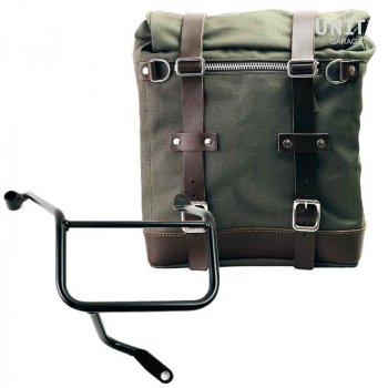 Canvas-Seitentasche + Yamaha-Rechte Rahmen