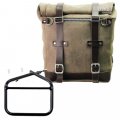 22L-30L Scram Satteltasche aus Spaltleder + Ducati Scrambler DS Rahmen
