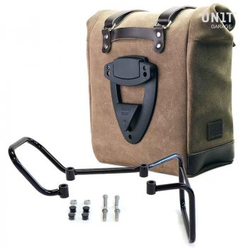 Seitentasche aus Spaltleder + husqvarna 401 Rahmen (2017-2019)