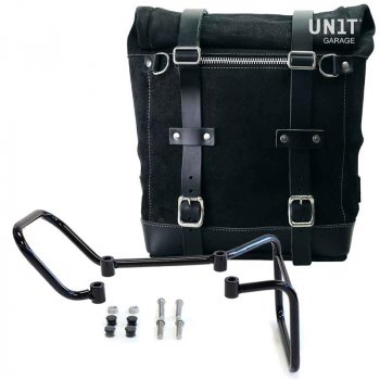 Seitentasche aus Spaltleder + husqvarna 401 Rahmen (2017-2019)