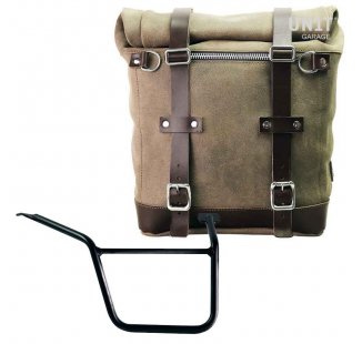 Satteltasche aus Spaltleder + Pan America 1250 Rechter Rahmen