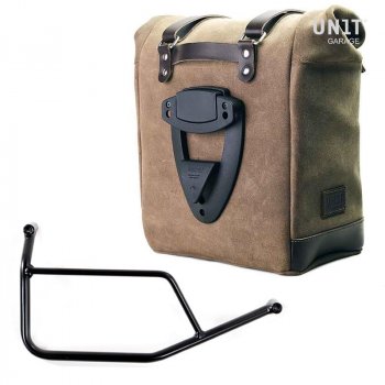 Seitentasche aus Spaltleder + Rahmen R 1200 R