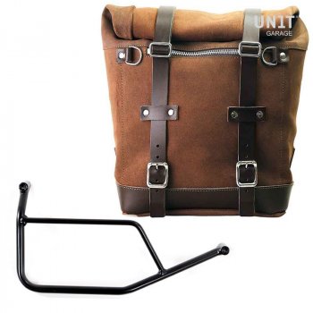 Seitentasche aus Spaltleder + Rahmen R 1200 R