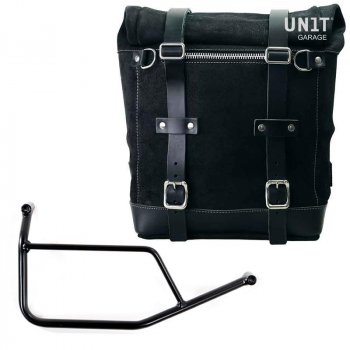 Seitentasche aus Spaltleder + Rahmen R 1200 R