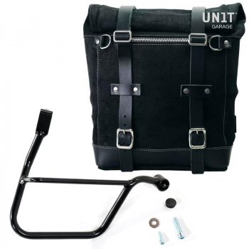 Scram Gewachste Wildleder Seitentasche 22L-30L + Rechter Hilfsrahmen Triumph Street 900 Serie (ab 2017)