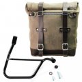 Scram Gewachste Wildleder Seitentasche 22L-30L + Rechter Hilfsrahmen Triumph Street 900 Serie (ab 2017)