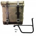 Gewachste Wildleder Scram Seitentasche 22L-30L + Linker Hilfsrahmen Triumph Speed Twin 1200 & RS (2019-2024)