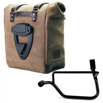 Seitentasche aus Spaltleder + Triumph Rahmen Street Twin 900 (2016 Bis heute)