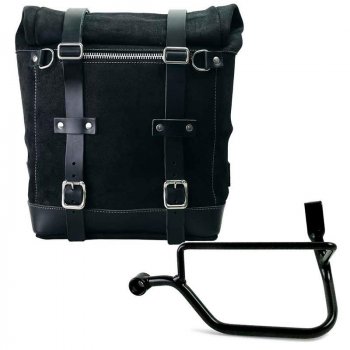 Seitentasche aus Spaltleder + Triumph Rahmen Street Twin 900 (2016 Bis heute)