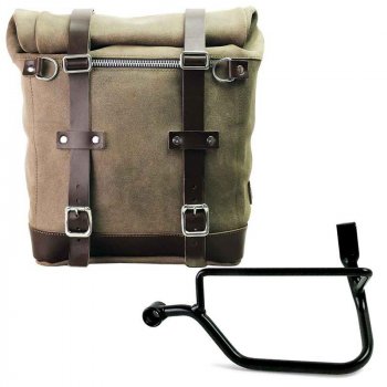 Seitentasche aus Spaltleder + Triumph Rahmen Street Twin 900 (2016 Bis heute)