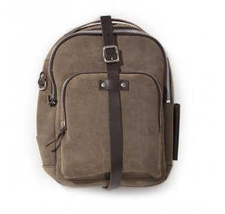 Tankrucksack aus gewachstem Wildleder