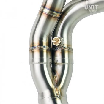 Schalldämpferkrümmer ohne Katalysator in Edelstahl