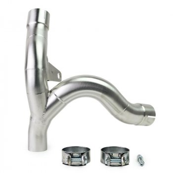 Schalldämpferkrümmer ohne Katalysator in Edelstahl