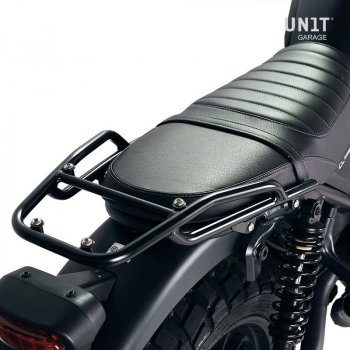 Satteldecke in Schwarz Leder Honda CL500 (langer Sitz)