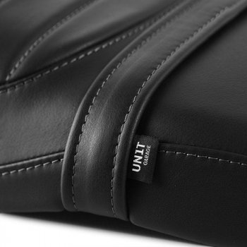 Honda CL schwarzer Ledersitzbezug