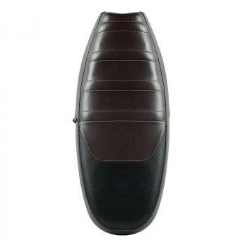 Sattelüberzug aus braun/schwarzem Leder