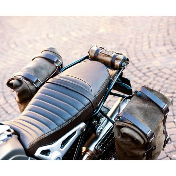 Satteldecke in braunem Leder (langer Sattel)