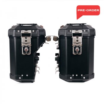 Paar Seitentaschen Atlas aus Aluminium 40L + 34L