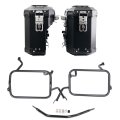 Atlas Aluminium-Taschenpaar 39L+32L + BMW F450GS Atlas Aluminium-Satteltaschenrahmen