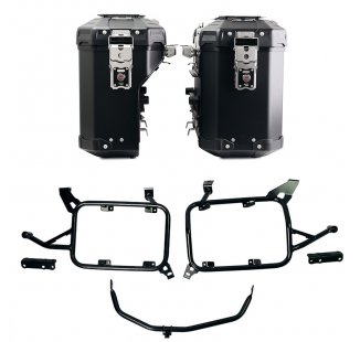 Atlas Aluminium-Taschenpaar 39L+32L + Atlas BMW F850GS und ADV Aluminium-Satteltaschenrahmen