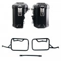 Atlas Aluminium-Taschenpaar 39L+32L + Atlas BMW R12 NineT Aluminium-Satteltaschenrahmen